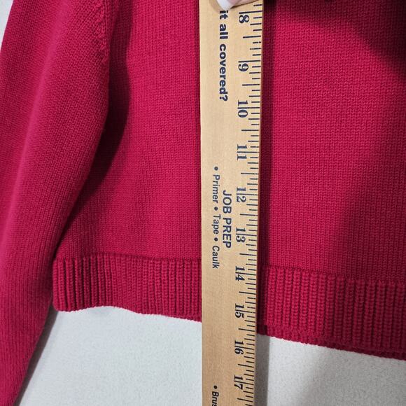 Zara Crop Sweater Sz S Pink Fuschia High Neck Turtleneck Cropped Pullover - Picture 10 of 12